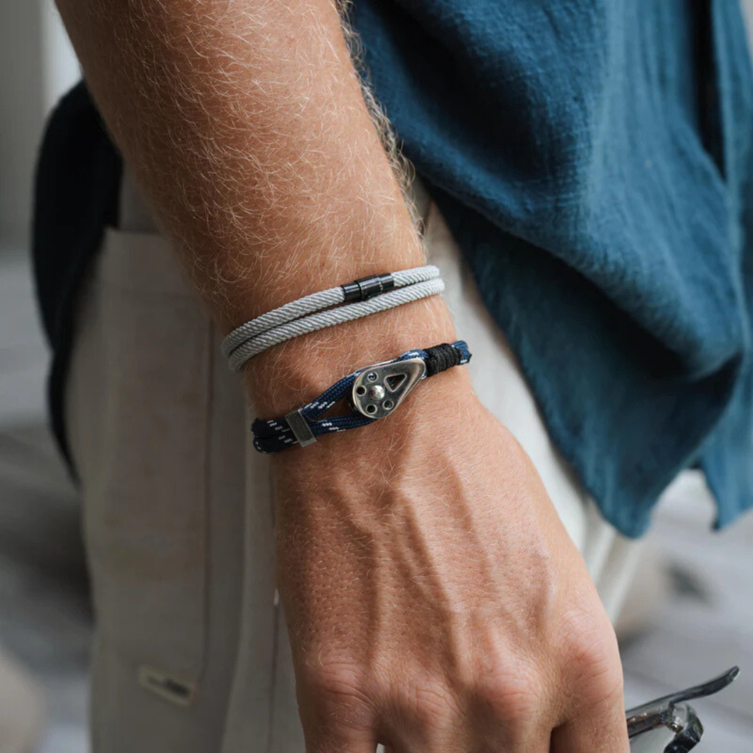 Pulseira de corda azul Bravo Silver Beroc