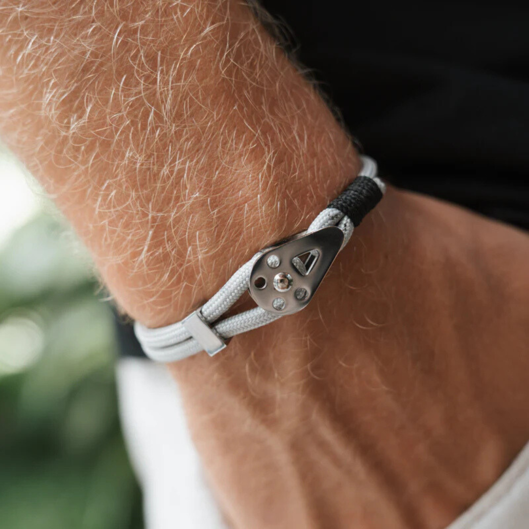 Pulseira de corda cinza Bravo Silver Beroc
