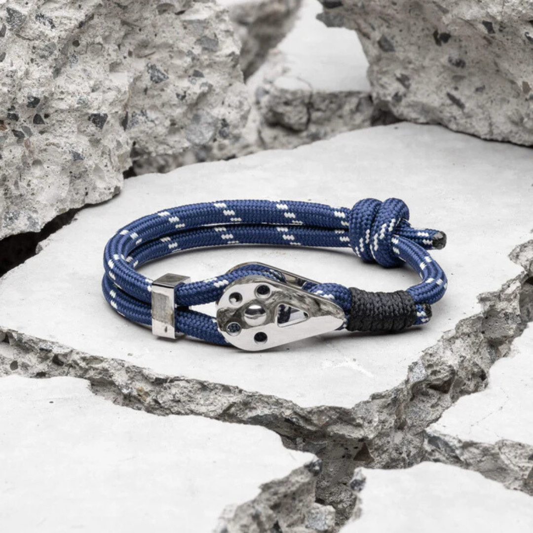 Pulseira de corda azul Bravo Silver Beroc