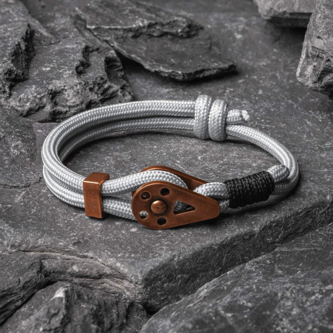 Pulseira de corda cinza Bravo Copper Beroc