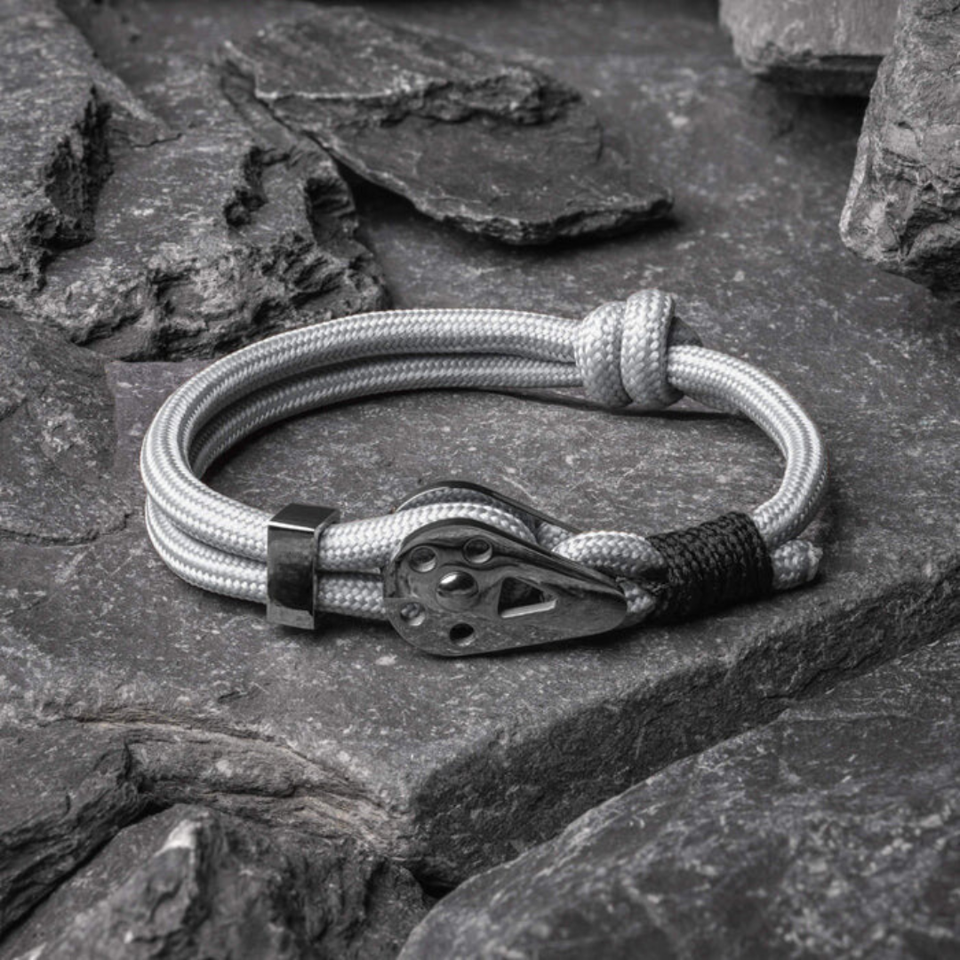 Pulseira de corda cinza Bravo Silver Beroc