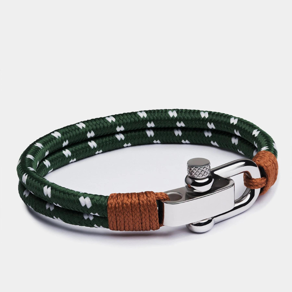 Pulseira Beroc Veleiro Corda Verde