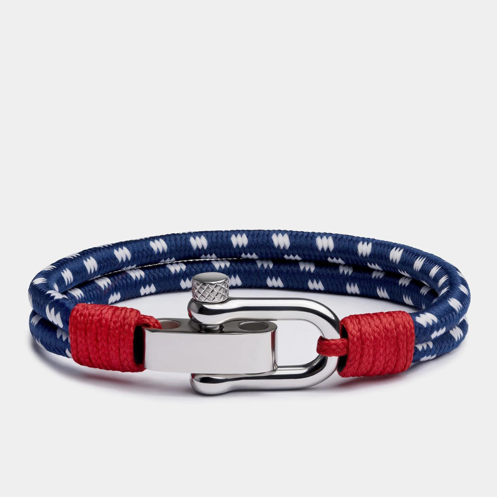 Pulseira Beroc Sailboat Corda Azul