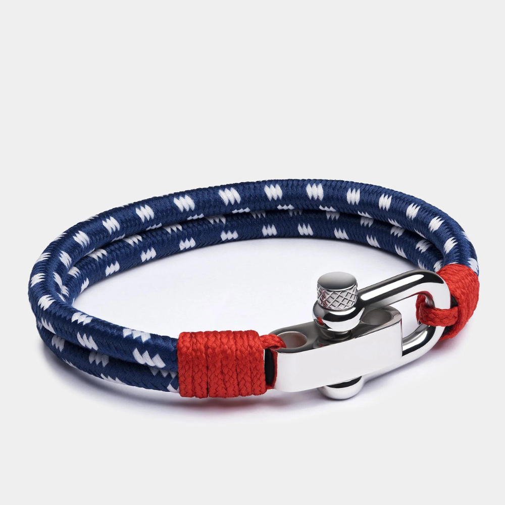 Pulseira Beroc Sailboat Corda Azul