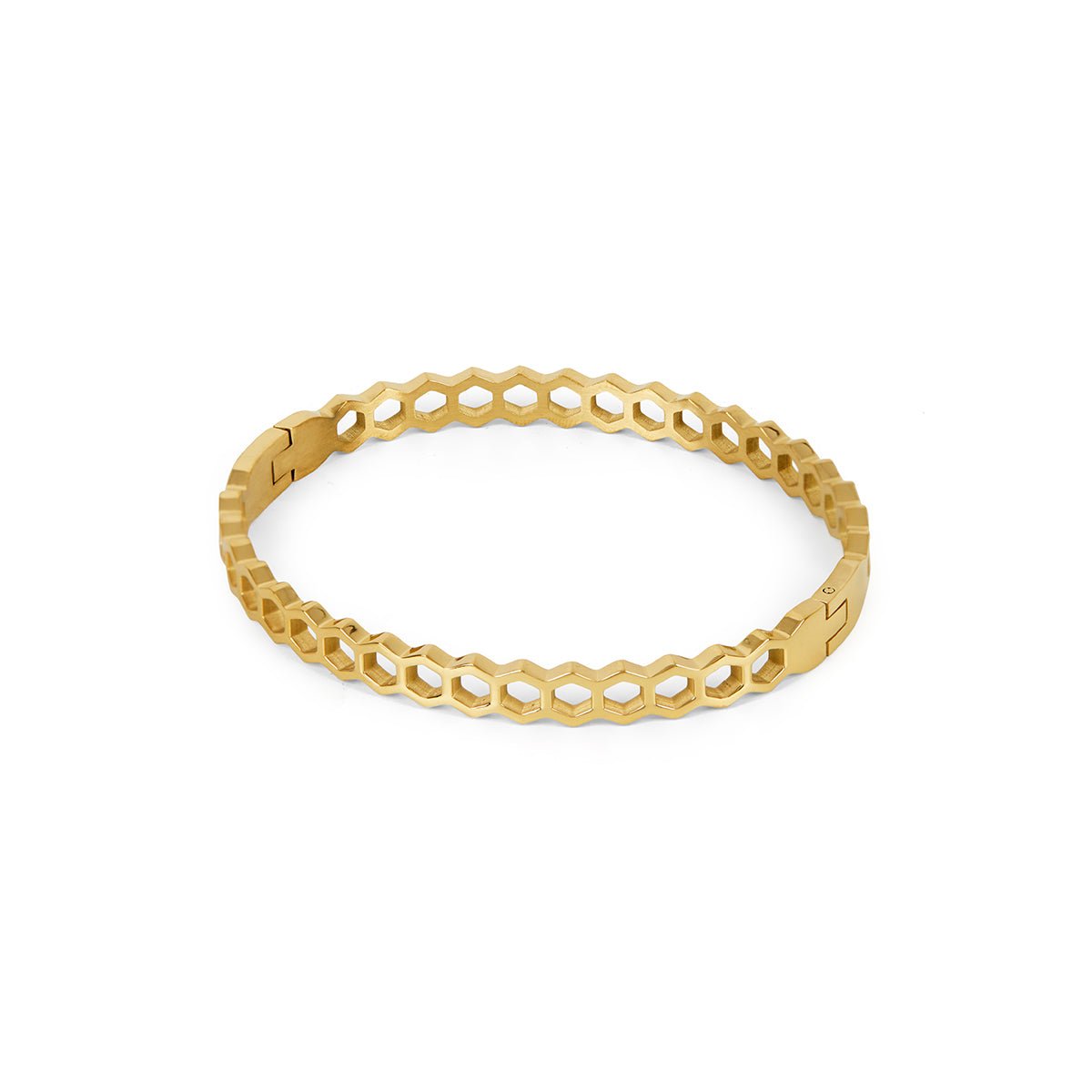 Bracelete Favo de Mel Banhado em Ouro 18K - Uranos 