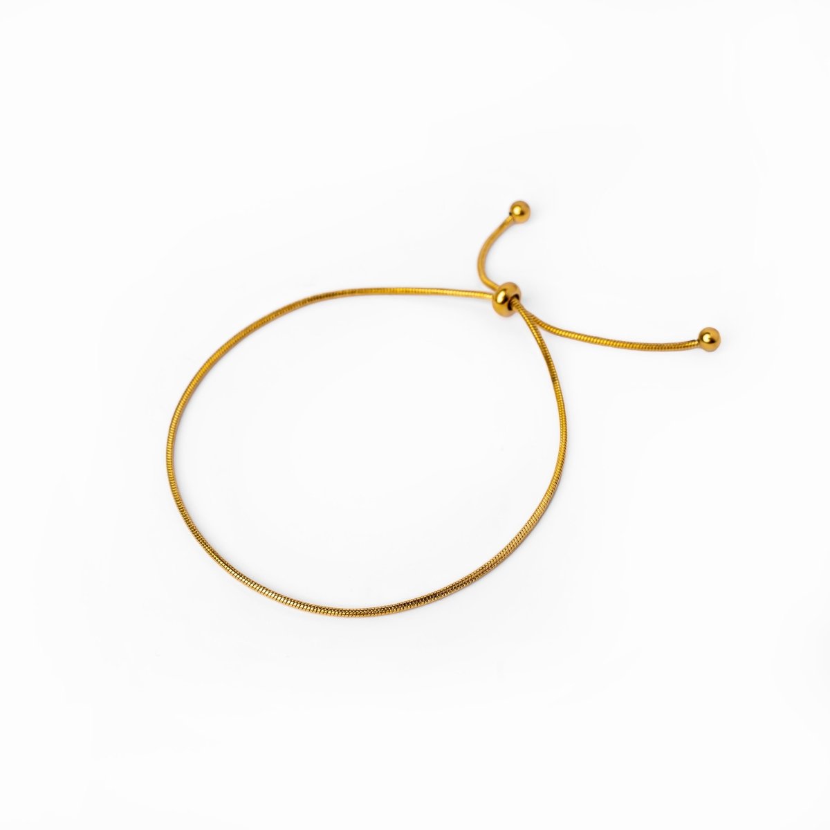 Pulseira Ajustável Fina Banhada em Ouro 18K - Uranos 