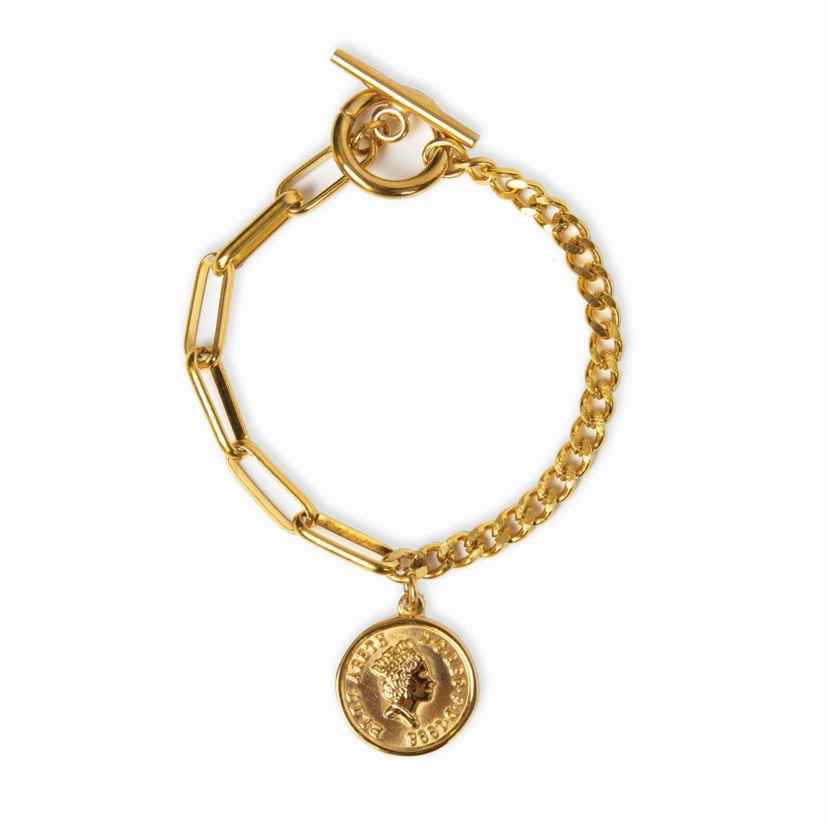 Pulseira New York Cents Banhado em Ouro 18K - Uranos 